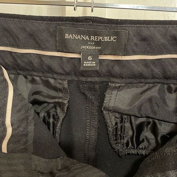 Banana republic black, Jackson fit  pants, size 6 - Picture 2 of 6